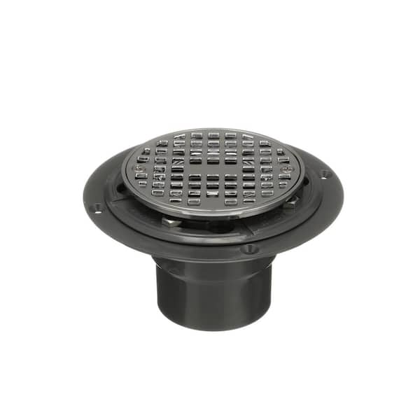 Oatey Part # 423232 - Oatey Round Gray Pvc Shower Drain With 4-3