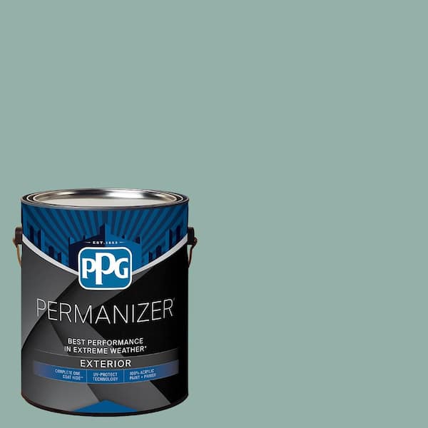 1 gal. PPG1143-4 Parakeet Pete Satin Exterior Paint