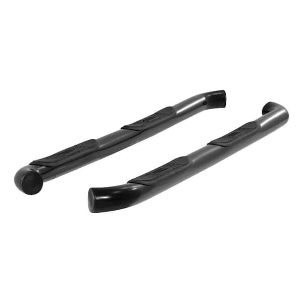Aries 3-Inch Round Black Steel Nerf Bars, No-Drill, Select Jeep Wrangler JK Unlimited