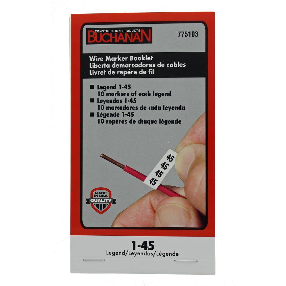 thumbnail image 2 of Ideal 44-102 1/2" Self-Sticking Wire Marker Booklet - Pocket-Sized, Convenient 2 of 4