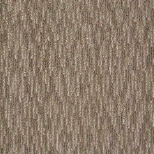 Natural Harmony Oceanic Tweed - Driftwood - Brown 12 ft. 36 oz. Wool Pattern Installed Carpet