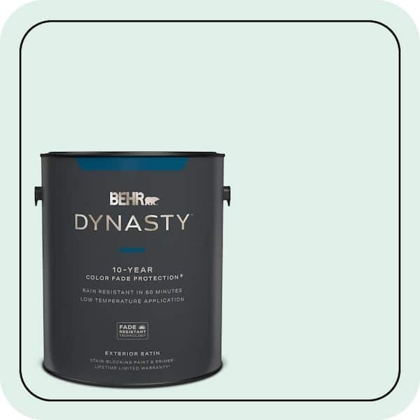BEHR DYNASTY 1 gal. #490C-1 Ice Cube Satin Enamel Exterior Stain-Blocking Paint & Primer