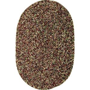 Rhody Rug Newberry Brown Tweed 2 ft. x 3 ft. Oval Indoor/Outdoor ...
