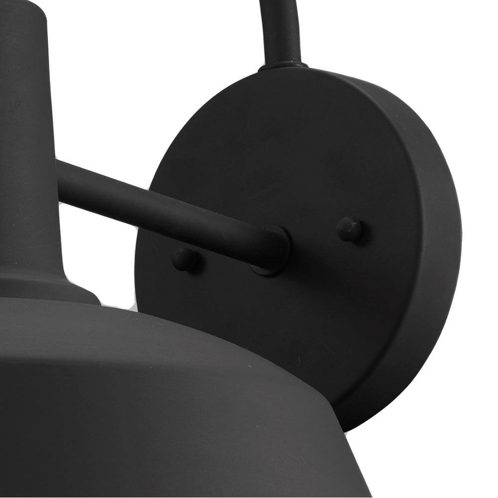Tacoma 12.5" Black Metal Industrial Farmhouse Wall Sconce