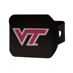NCAA Virginia Tech Color Emblem on Black Hitch Cover