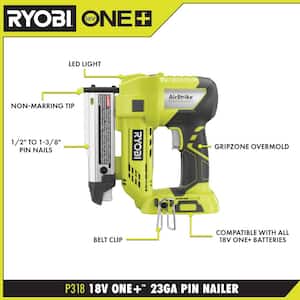 ONE+ 18V Cordless AirStrike 23-Gauge 1-3/8 in. Headless Pin Nailer (Tool Only)