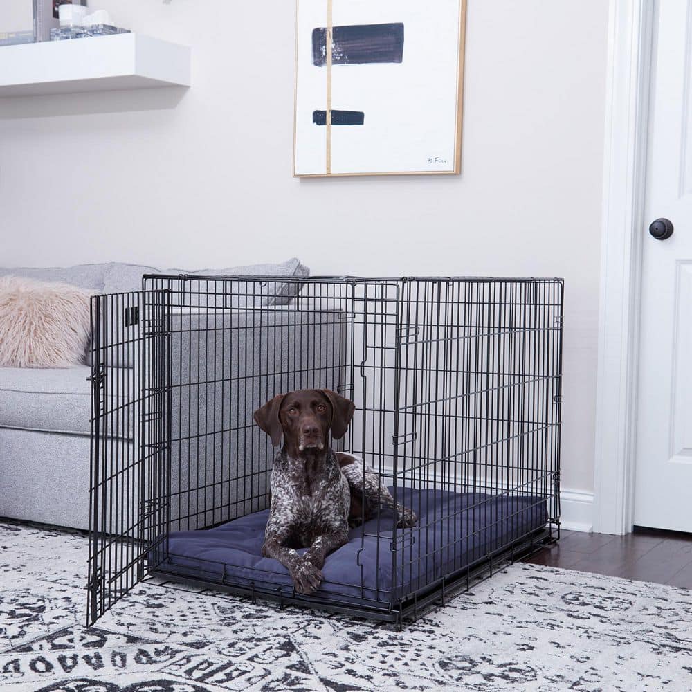 Large Denim Reversible Microfiber Crate Pad