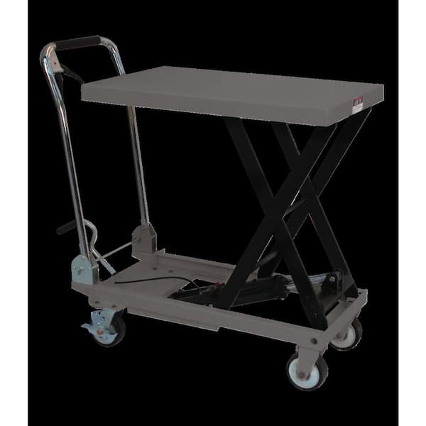 Jet 27.5 in. Table Scissor Lift Utility Cart with Folding Handle