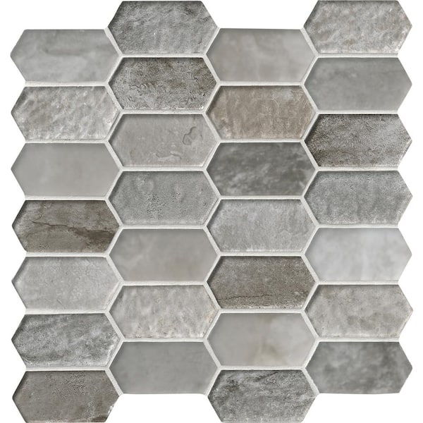 MSI Savoy Picket 12.25 in. x 12.75 in. Textured Glass Patterned Look Wall Tile (9.7 sq. ft./Case)