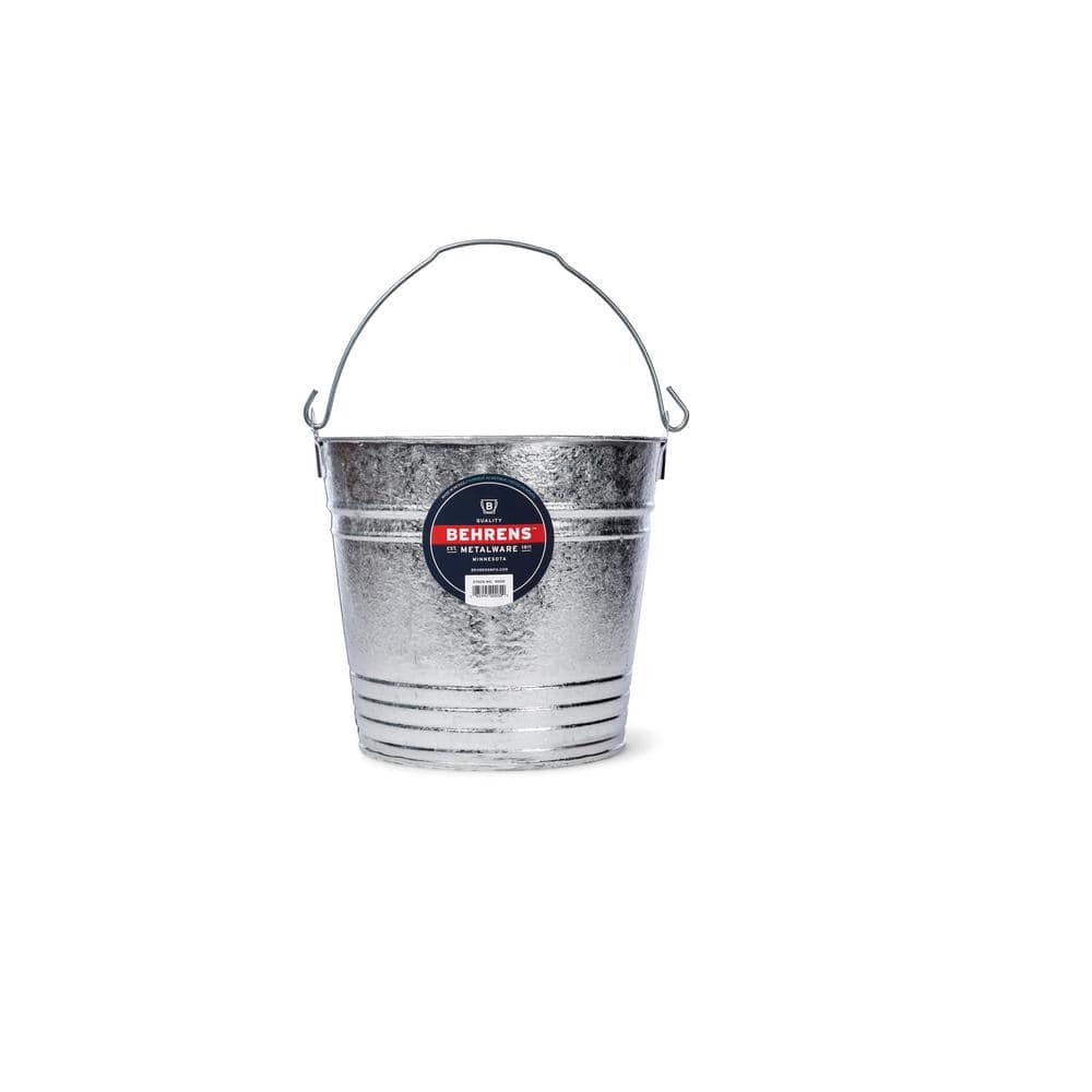 Behrens 14 QT. Hot Dipped Galvanized Cleaning Bucket 1214 The Home Depot