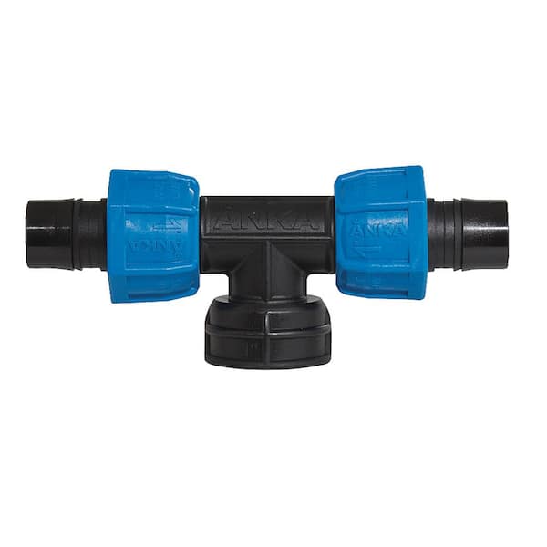 ANKA 1 in. x 1 in. x 1 in. Female NPT Thread Fiberglass Reinforced Nylon Tee