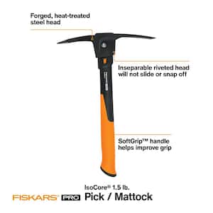 14 in. 2-Piece PickAxe and Multi-Purpose Hori Hori Knife Garden Tool Set