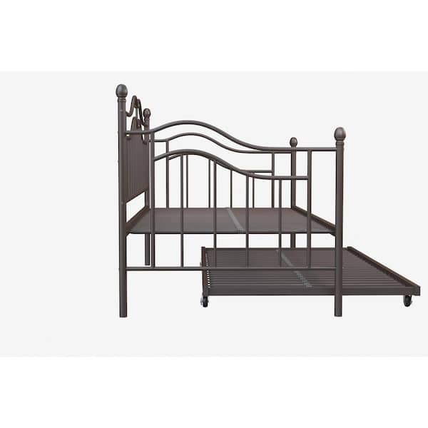 DHP Tokyo Brushed Bronze Trundle Day Bed 4008959 - The Home Depot