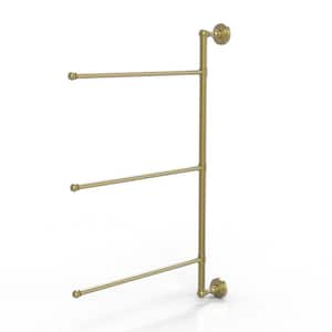 Waverly Place Collection 3 Swing Arm Vertical 28 in. Towel Bar in Satin Brass