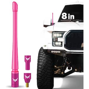 Universal Truck Antenna Replacement (8" Flexible) Fits Ford F-Series Dodge RAM Chevy & GMC Jeep 2007+ (Pink)
