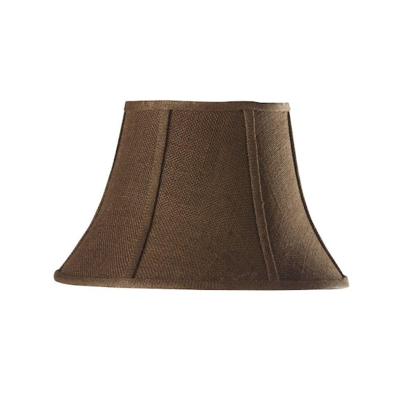 Home Decorators Collection Bell Small 14 in. Diameter Natural Burlap Shade