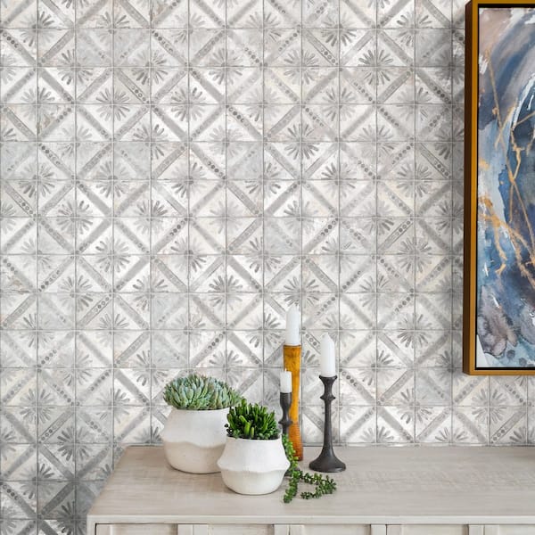 Harmonia Kings Marrakech Grey 13 in. x 13 in. Ceramic Floor and Wall Tile (12.0 sq. ft./Case)