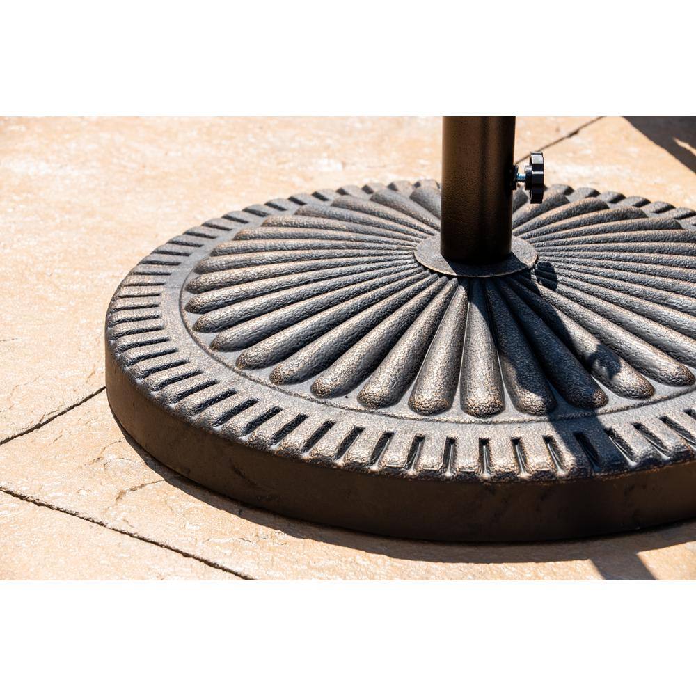 Bronze Textured Metal 31-lb Classic Patio Umbrella Base