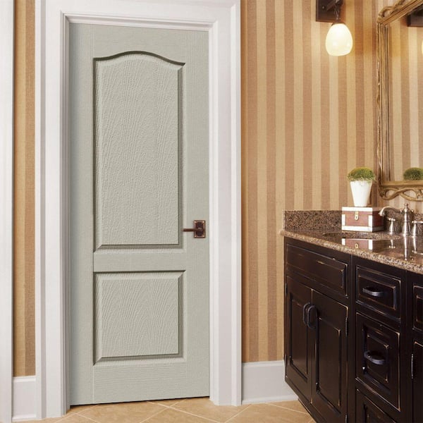 30 in. x 80 in. Camden Desert Sand Painted Textured Solid Core Molded Composite MDF Interior Door Slab