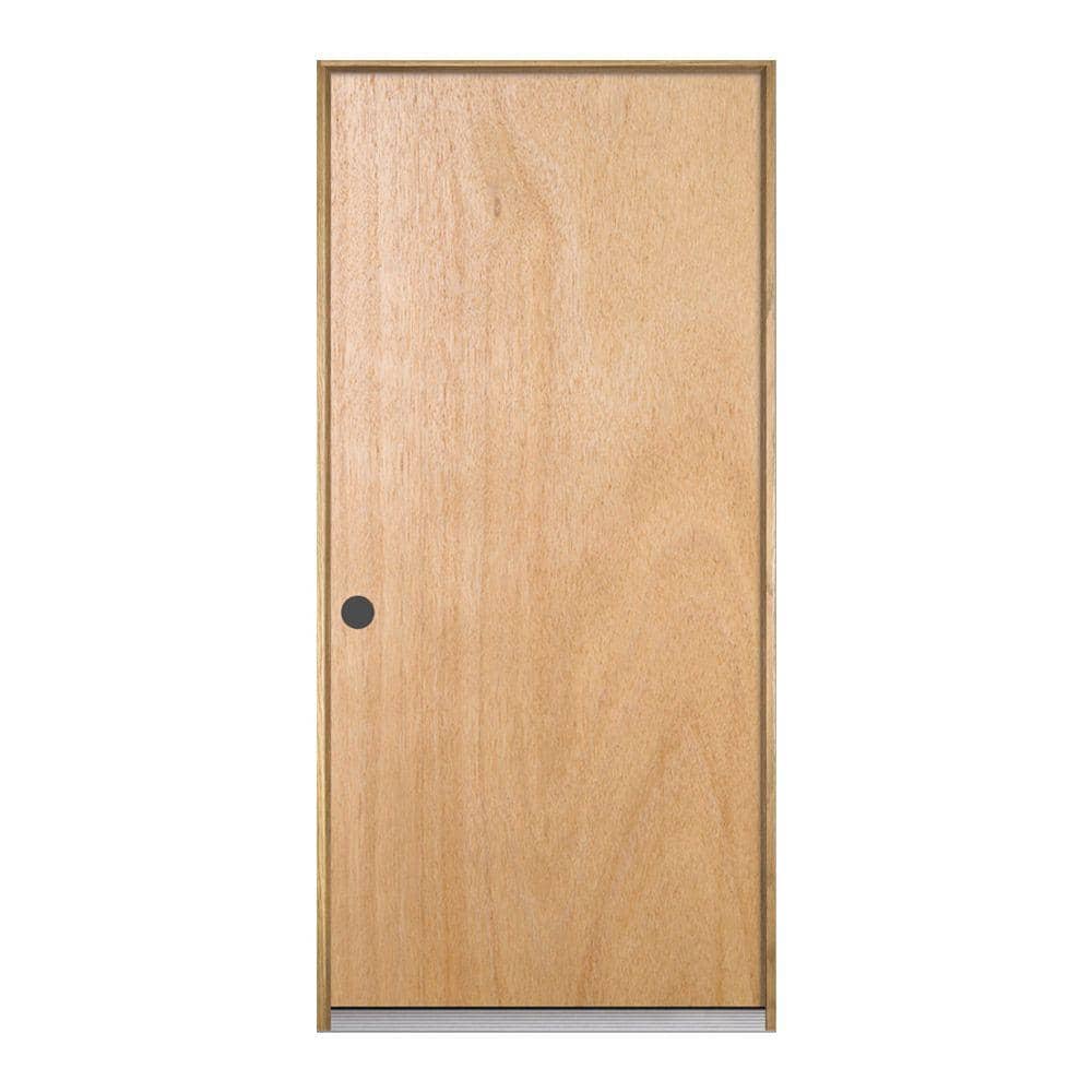 Solid Entry Door - Flush Dimensions & Drawings