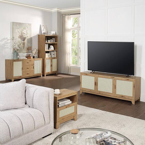 Manhattan Comfort Sheridan Nature 1-Drawer 21.63 in. W Mid-Century