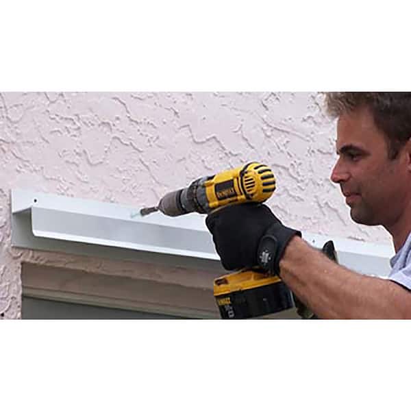 Tapcon 1/4 in. x 2-3/4 in. White Ultrashield Phillips-Flat-Head