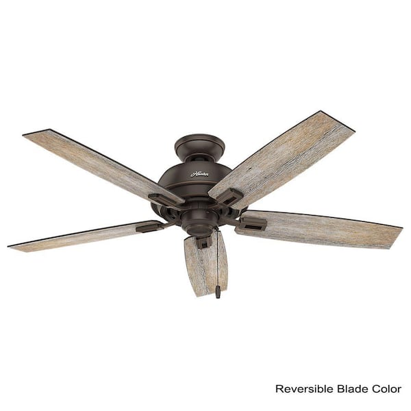 Hunter Donegan 52-in Onyx Bengal Bronze Indoor/Outdoor Ceiling Fan (5-Blade)