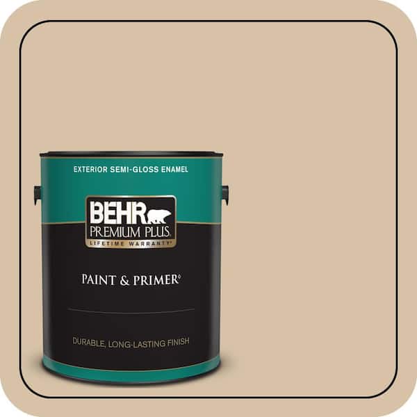BEHR PREMIUM PLUS 1 gal. Home Decorators Collection #HDC-CT-06 Country Linens Semi-Gloss Enamel Exterior Paint & Primer