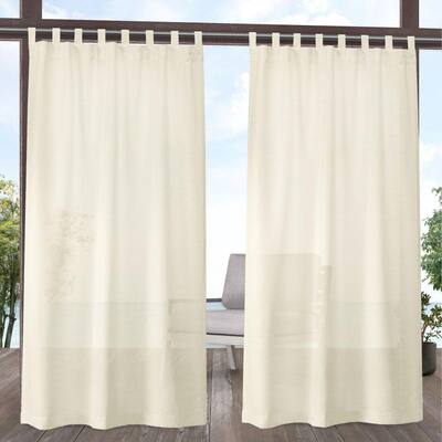Curtains Miami Ivory Solid Polyester 54, Outdoor Curtains Home Depot Canada