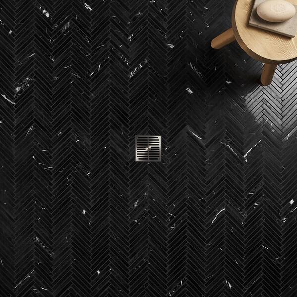 Ivy Hill Tile Nero Marquina Black 11.02 in. x 11.61 in Ivy Hill Tile Nero Marquina Black 11.02 in. x 11.61 in