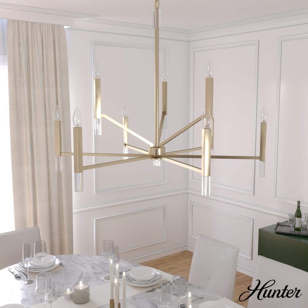 Alturas Gold Crystal 9-Light Modern Tiered Chandelier