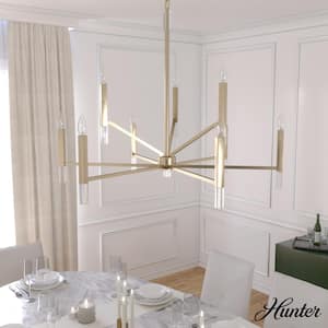 Sunjai 9-Light Alturas Gold Candlestick Chandelier