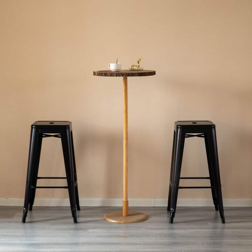 Basicwise 30 Backless Non-Upholstered Metal Bar Stool