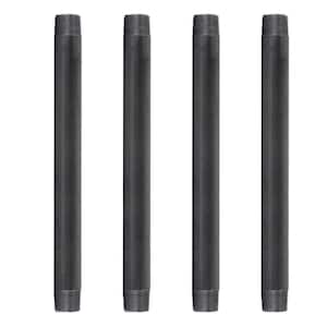 1 in. x 14 in. Black Industrial Steel Grey Plumbing Pipe (4-Pack)