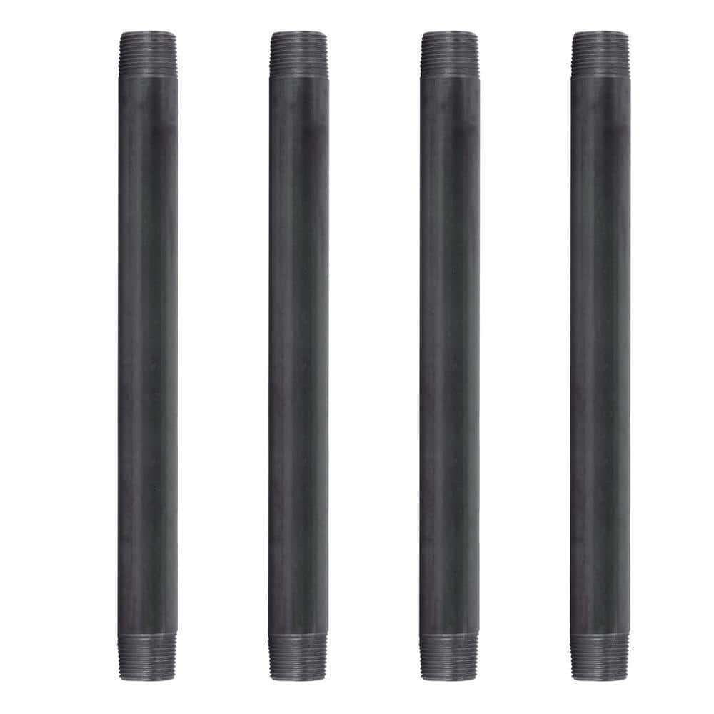 1 in. x 14 in. Black Industrial Steel Grey Plumbing Pipe (4-Pack) price history on PriceWatchPro