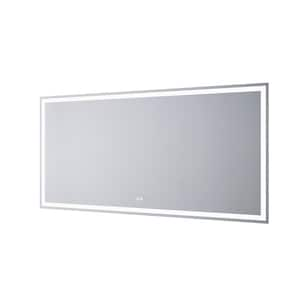 72 in. W x 36 in. H Lager Rectangular Frameless Wall Bathroom Vanity Mirror with Anti Fog,Dimmable,Front-Lighted,Backlit