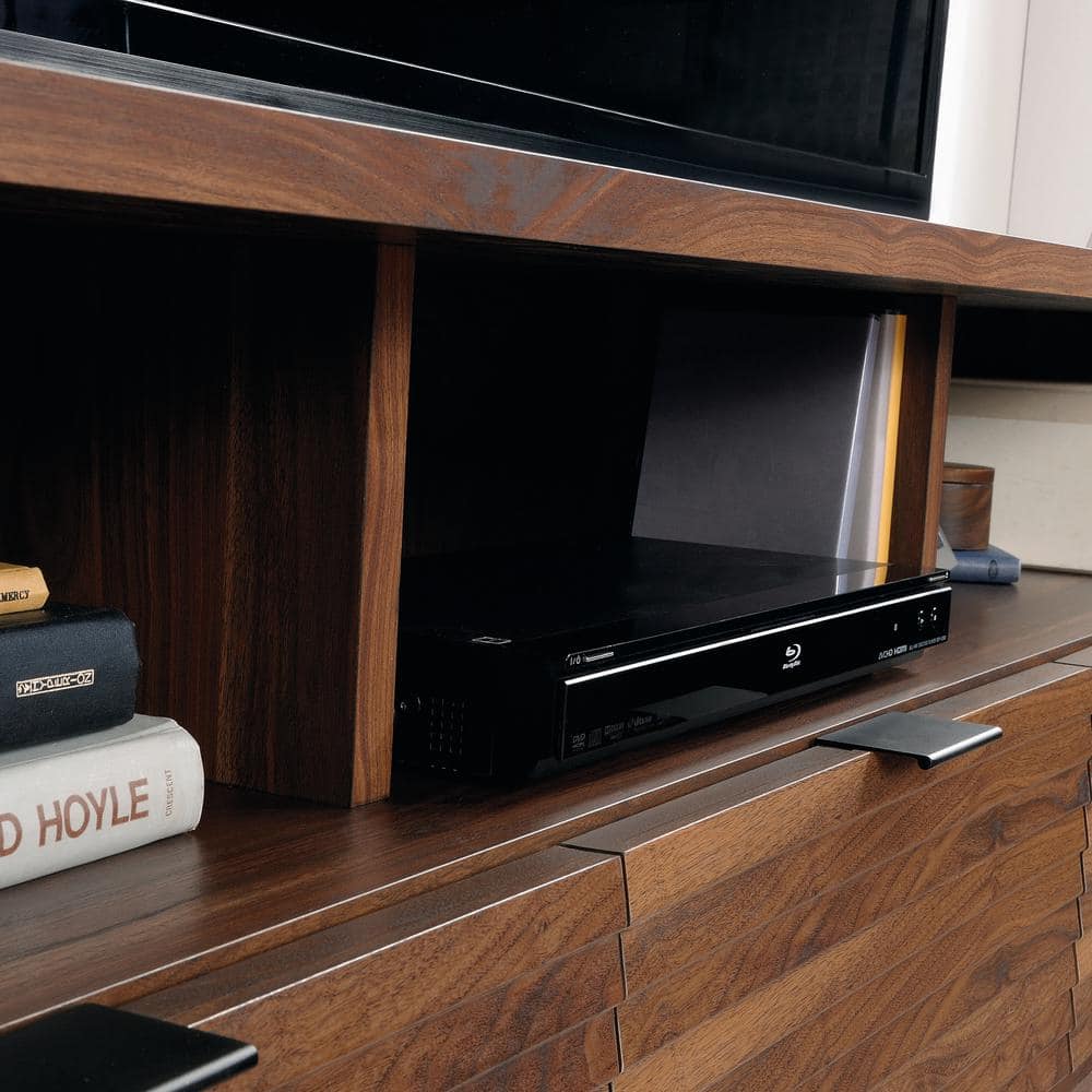 Grand Walnut 70'' Freestanding TV Cabinet with Storage