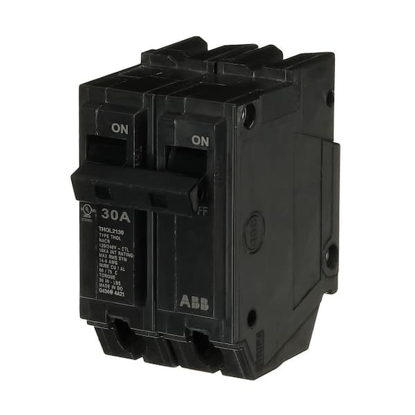 ABB 30 Amp 1 in. Double-Pole Circuit Breaker (THQL2130A)