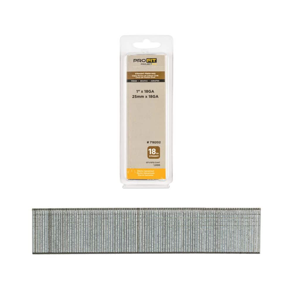 1 in. x 18GA Straight Electrogalvanized Collated Brad Nails (1000-Per Box) price history on PriceWatchPro