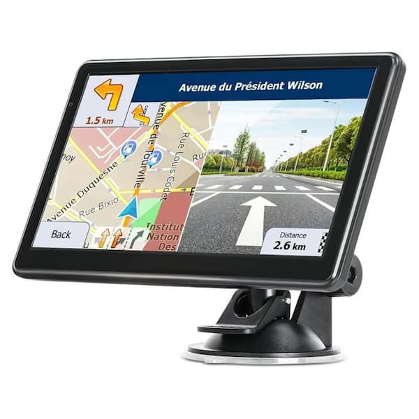 7 in. GPS Navigator Touch Screen Latest 2025 Maps Voice Turn-by-Turn Guidance Speed Warning Custom Truck Routing