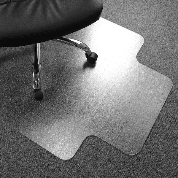 Advantagemat Clear 36 in. x 48 in. Vinyl Lipped Indoor Chair Mat for Carpets up to 1/4 in.