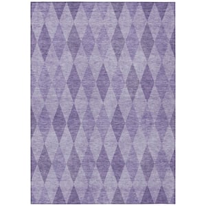 Chantille ACN561 Purple 2 ft. 6 in. x 3 ft. 10 in. Machine Washable Indoor/Outdoor Geometric Area Rug