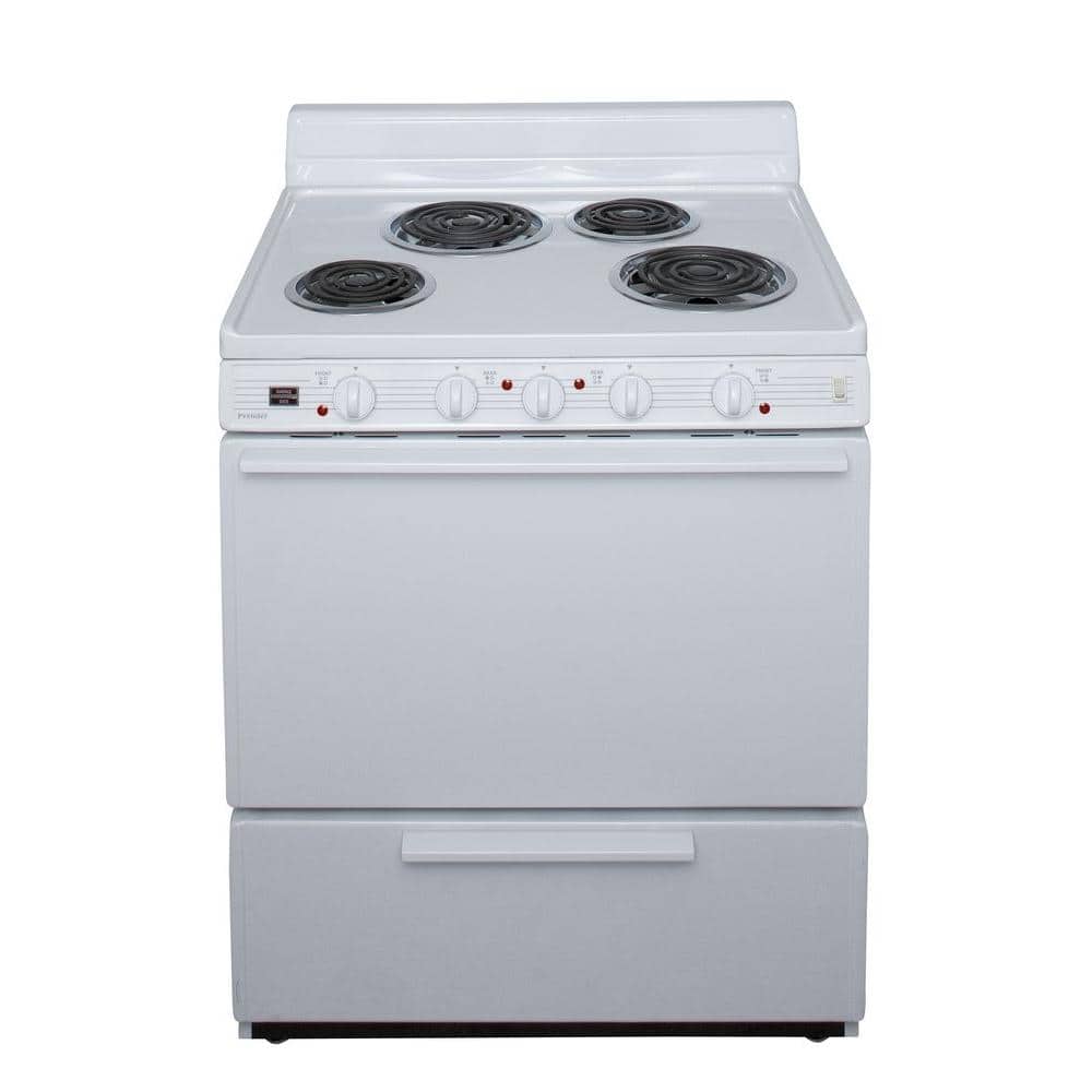 30 in. 3.91 cu. ft. Electric Range in White