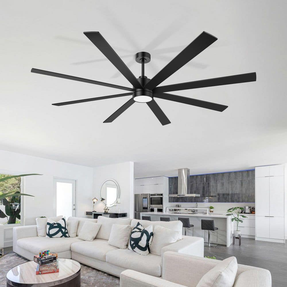 Breezary Gladys 72 in. Black Windmill Covered Outdoor Ceiling Fan