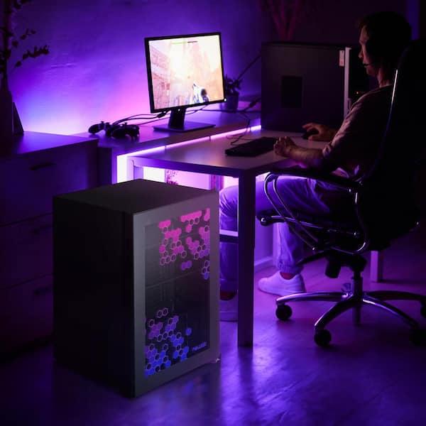 LED Lighted Gamer Fridge