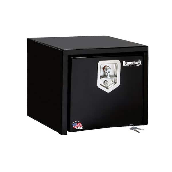 BUYERS PRODUCTS 14 in. x 12 in. x 18 in. Gloss Black Steel Underbody Truck Tool Box