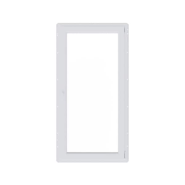 30 in. x 60 in. White Right-Hand Double-Pane Insulated Glass Hinged Vinyl Tilt and Turn Inswing Window with Screen