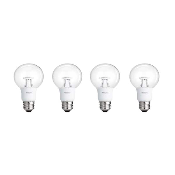 Philips 40-Watt Equivalent G25 Dimmable LED Soft White Clear with Warm Glow Light Effect (4-Pack)