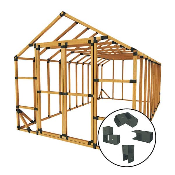 10 ft. x 20 ft. DIY Storage Shed Bracket Kit