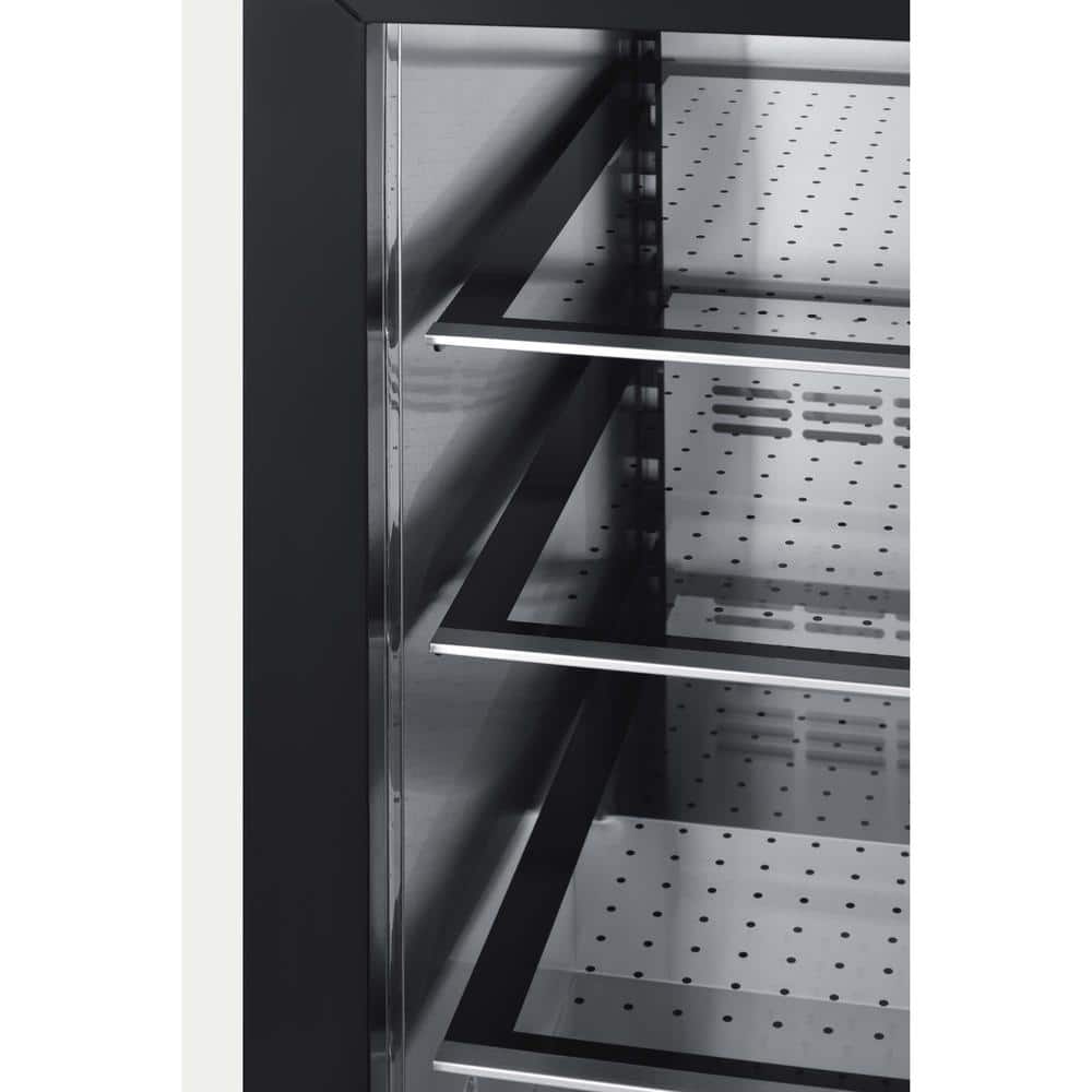 Stainless Steel 24-Inch Built-In Beverage Refrigerator with Glass Door